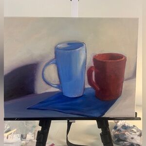 Original still life oil painting bt artist